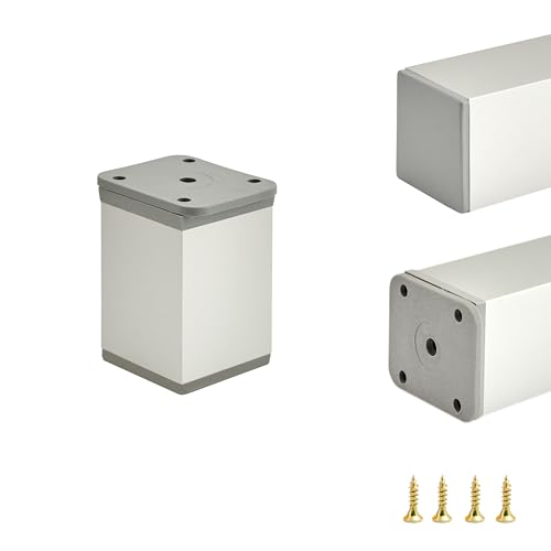 ALUSFERA Gambe per mobili in metallo, regolabili