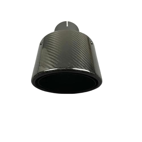 Embout de pot d'échappement pour remplacer une canule usée, finition noir brillant 60mm