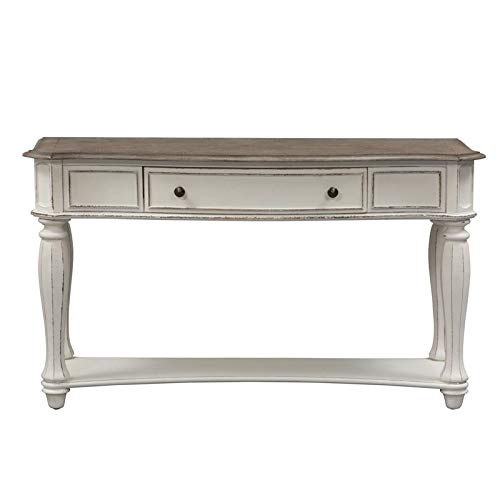 Liberty Furniture Industries Magnolia Manor Sofa Table, W52 X D18 X H30, White #TOP11