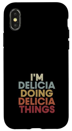 Delicia Name Delicia Personalized Name First Given �X�}�z�P�[�X iPhone X/XS �p