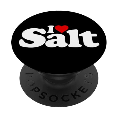 I LOVE HEART SALT SALTY SALTY ALIMENTO SAL MARINA PopSockets PopGrip Intercambiable