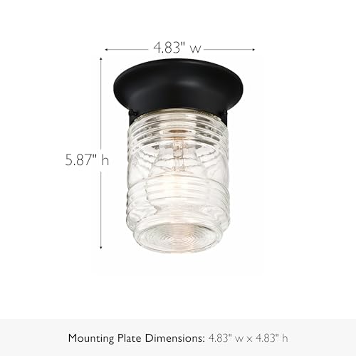 Design House 587220 Outdoor Lighting, Steel, 60 W, Black