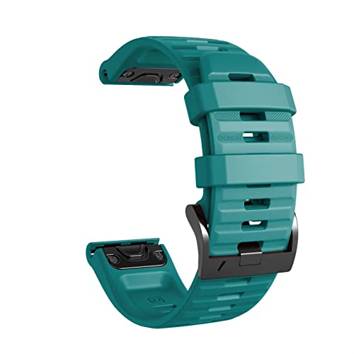 Bracelet Garmin Fenix 5X CZKE bleu-vert en silicone pour le sport et outdoor