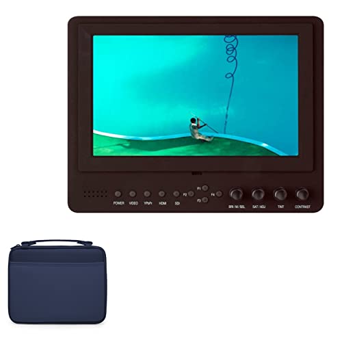 BoxWave Case Compatible with Delvcam DELV-SDI-7 - Hard Shell Briefcase, Slim Messenger Bag Briefcase Cover Side Pockets - Navy