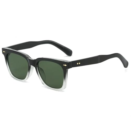 Lunettes de soleil carrées au design luxe avec monture vintage et verres UV400