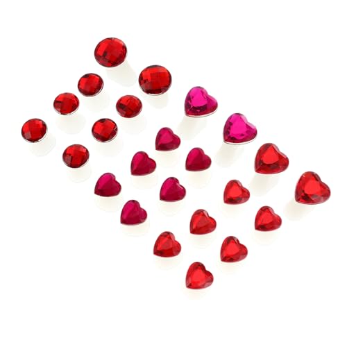 WOFASHPURET 24Pcs Silicone Toe Separators Decorative Heart Shape Toe Spacers for Nail Art DIY Projects Reusable Washable Alleviate Prevent Malformation