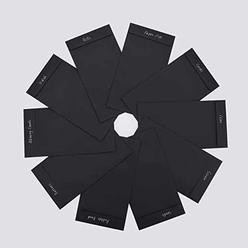 200 Pack Cash Envelopes 3.5X6.7 Fit For Envelope Money Saving Challenge, 120 Gsm Thick Money Envelopes For Cash, Budgeting, Check, Coin, Tickets, Jewelry, Small Items & Collectables (Black) #TOP6
