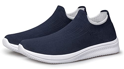Image of vibdiv Men's Slip-On Walking Shoes Casual Sneakers Lightweight Breathable for Everyday Wear