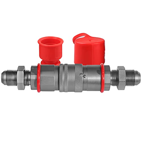 Image of 1 /2 inch Body ISO 16028 Skid Steer Bobcat Flat Face Hydraulic Quick Connect Couplers & 5 /8″ JIC Thread Size,The Universal Quick Disconnect Coupler for Bobcat Case /New Holland etc