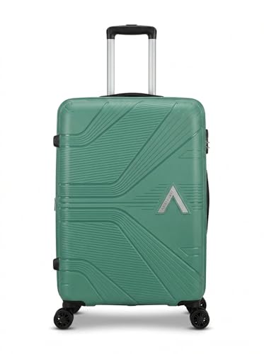 Image of VIP Aristocrat Slay 55, 66 & 75 Cm Polyproplyene Hard-Sided 4 Wheels Spinner Luggage Set of 3 Trolley Bags for Travel with Combination Lock| 3 Years Warranty (Pista Green)