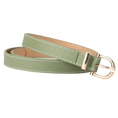 Belts for women, Waist Belt Women's Waist Belts Adjustable Leather Belts Versatile Suit Pants with A Slim Waistband Suit Dress(Green)