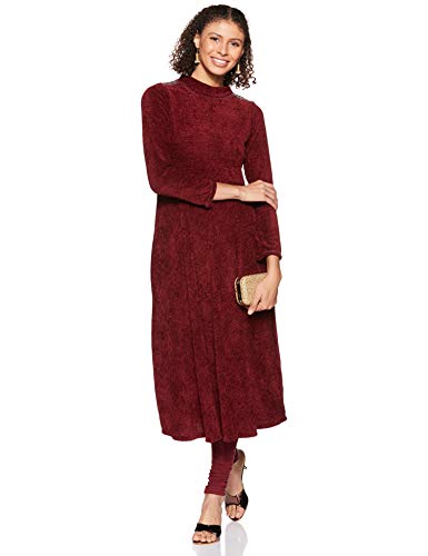Image of W for Woman Women's Synthetic Regular Kurta