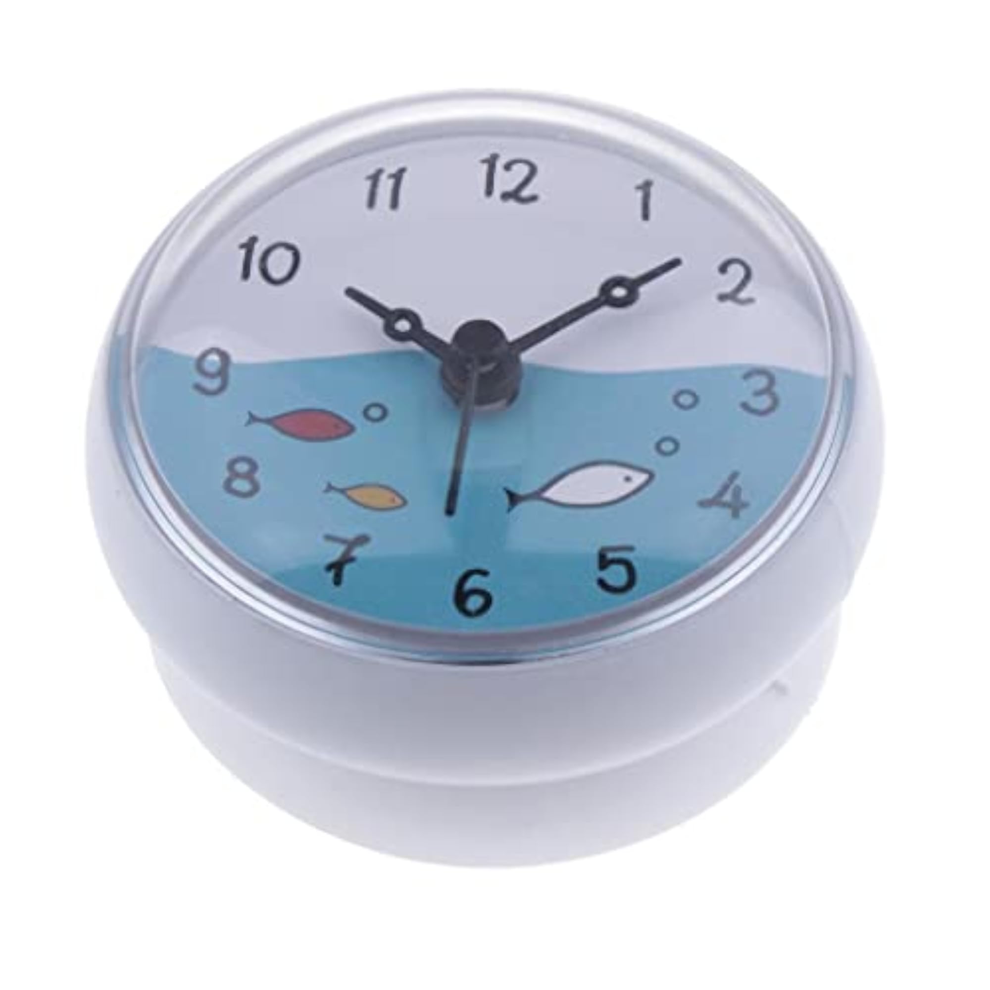 Bathroom Wall Suction Clock, Waterproof Time Display
