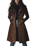 Chauds manteau hiver femme: Ce trench coat femme est polyvalent, aussi bien pour le travail que pour les loisirs. Le trench-coat décontracté pour femme est idéal pour le travail, les affaires, les réunions, les mariages, la rue, les visites touristiques, le shopping, les rendez-vous, le bureau, Noël, Halloween, un anniversaire, un cocktail, une fête, une soirée en boîte, un shooting photo ou au quotidien. Cette veste femme hiver assure confort et élégance, même par temps froid.