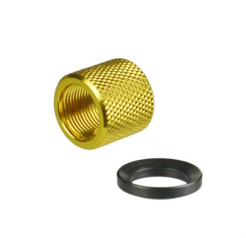 DB TAC INC Aluminum 6061 T6 1/2 x 28 Thread Protector Aluminum 6061 T6 Gold Color 1/2-28 Thread