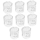 8 Stück Tassen aus Glas für Maniküre – flüssige Behälter für Nail Art, Waschen von Pinseln, Becher für Stift, Nagelschäler, Nagelset