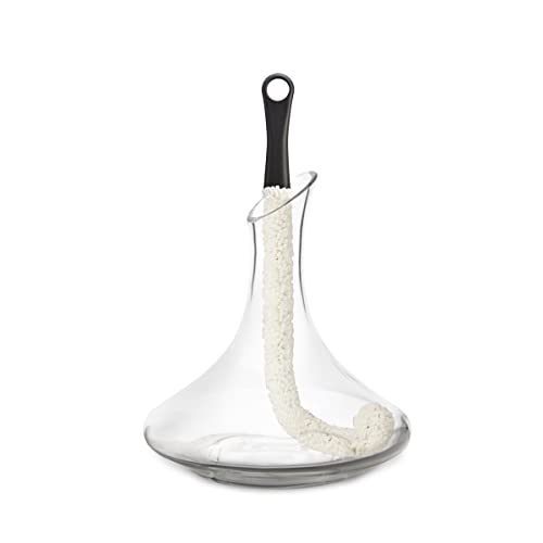 Image of HIC Kitchen Bar Soft Foam Decanter Brush - Non-Scratch Foam Tips, Flexible for Narrow Openings, Ideal for Decanters, Pitchers, Glasses, Vases, Long-Lasting, Made from EVA