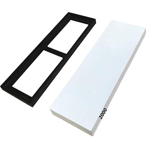 ISCBAFYX Knife Sharpening Sharpener Stone,Whetstone 2000 Grit,Waterstone with Silicon Non Slip Base for Kitchen knives,Scissors,Carving and Gardening Tools -180 * 60 * 15mm