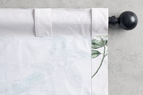 Image of Maison d' Hermine Curtains for Living Room 100% Cotton 124 inch Length Two Panels Light Filtering Curtains for Bedroom Windows with Rod and Loop Pockets Drapes (Solstice Ecru, 50 inch W x 124 inch L)