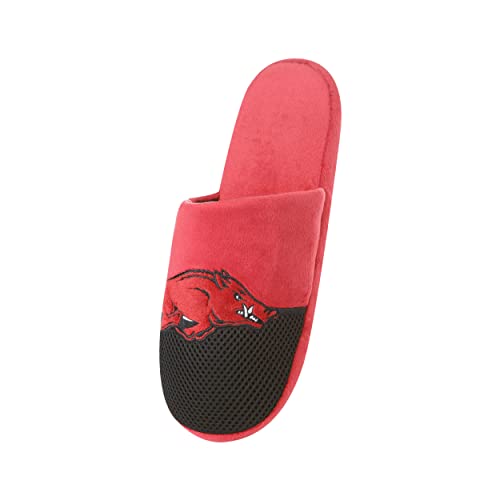 Image of FOCO Oklahoma Sooners NCAA Mens Team Logo Staycation Slippers