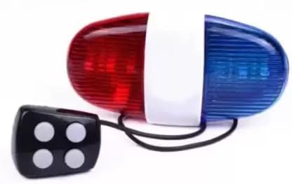Bicycle Horn Bike Police Light Siren LED Flashers Loud