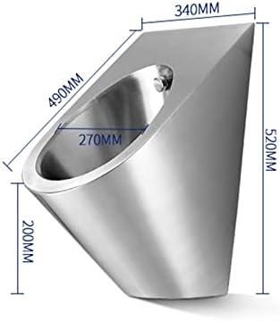Automatic Induction Urinal Urinal, Wall-Mounted Male Urinal, Public Toilet Urinal, Small Vertical Toilet, Suitable for Home, Hotel, School