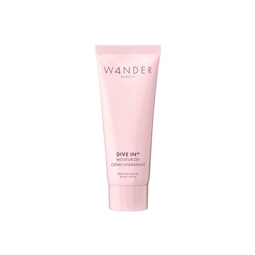 Wander Beauty Dive In Moisturizer - 8-in-1 Hydrating Face Moisturizer For 72h Hydration - Plump, Brighten, & Rejuvenate Skin with 13 Fruits & 4 Flower Extracts - Lightweight Gel Moisturizer - 1.69 oz