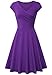 Laksmi Sundress, Women's Wear to Work Pleated Bodycon Dress,Medium Purple