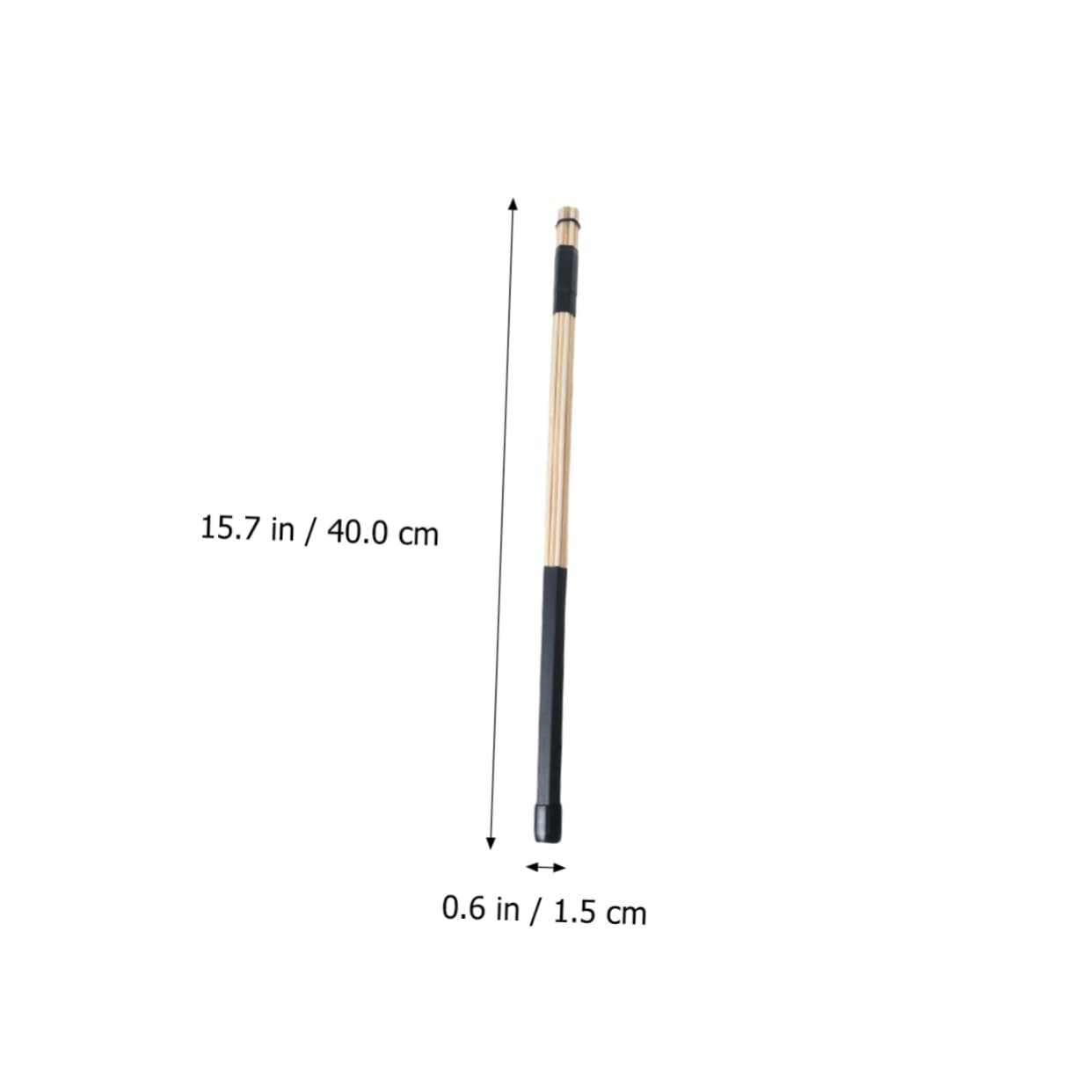 BESPORTBLE 2pc Bamboo Drum Rod Brushes Jazz Stick Set 40cm Length Lighter Lower Volume for Jazz Music