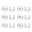 E:Silver-12pcs