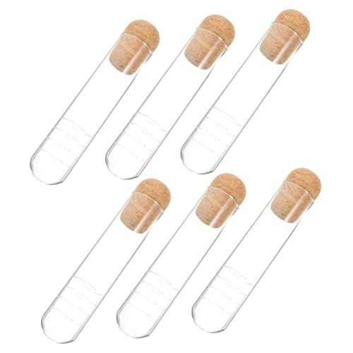 Alipis 6piezas Taza De Vidrio Para Infusor De Té Tubo Transparente Coladores De Té Herramientas Reutilizables Filtración Efectiva