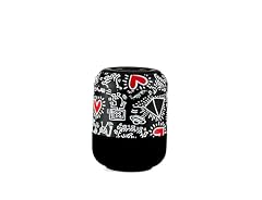 Celly x Keith Haring Speaker Bluetooth Potente 5W, Cassa Stereo Bluetooth Autoportante con Motivo Iconico, Altoparlante Bluetooth Portatile con Connessione WiFi, Ricarica USB-C, Controllo Remoto