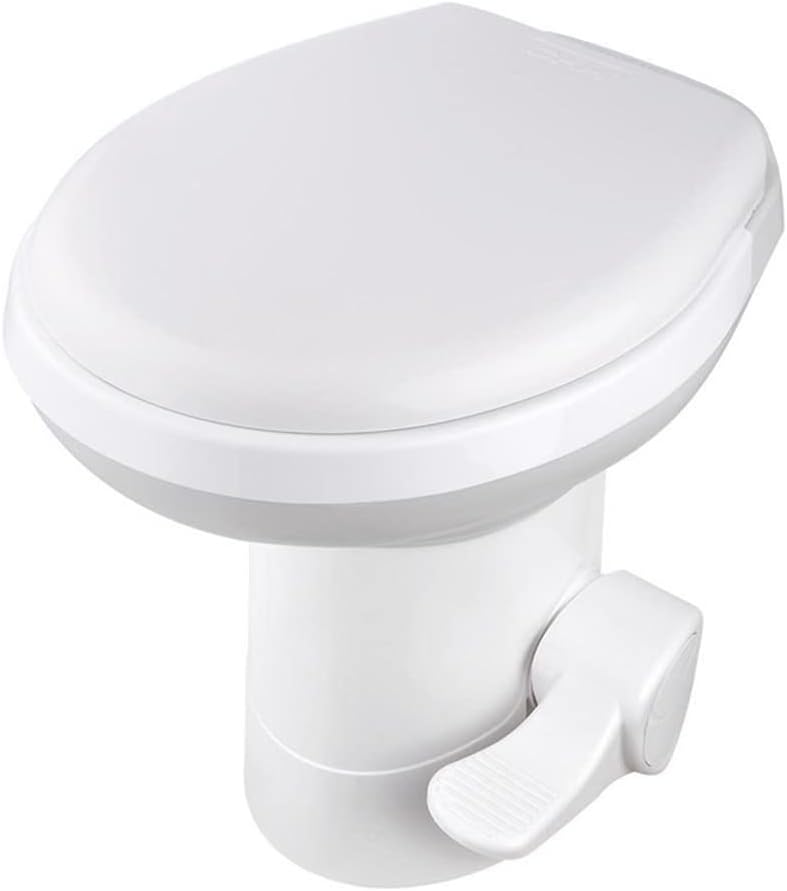 Fußpedal Spülung Camper WC 20" RV Camper Toilet Gravity Flush Toilet Foot Pedal Home Caravan Wohnmobil Toiletten Fußpedal
