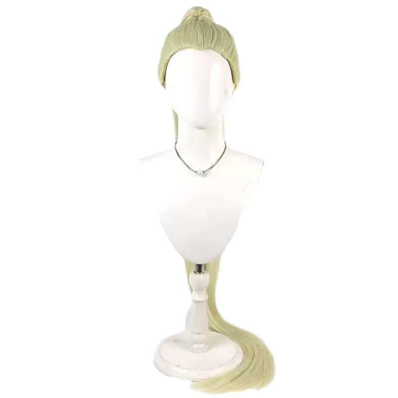 Cosplay Wig Noerde Hew Long Blond Hair in a High Ponytail Costume Accessory Adult Unisex Party Halloween Christmas