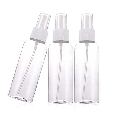 SHENLONG 3pcs Spray Bottle Set Transparent Fine Mist Sprayer Bottles Reusable Plastic Mini Travel Sprayer Bottles Set Small Refillable Containers for Traveling Cosmetic Perfume Lotion(20ML)