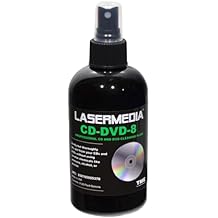 CD DVD Cleaning Solution Fluid Not a Scratch Remover 8 Ounce 237 ML Spray Bottle Cleaner CD-DVD-8 Made in USA