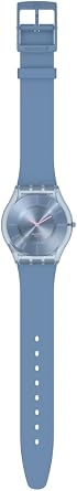 Swatch Skin Classic Biosourced Unisex Watch Casual Plastic Blue Quartz Waterproof Denim Blue