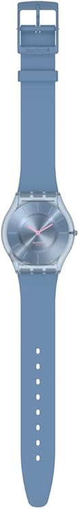 Swatch Skin Classic Biosourced Unisex Watch Casual Plastic Blue Quartz Waterproof Denim Blue