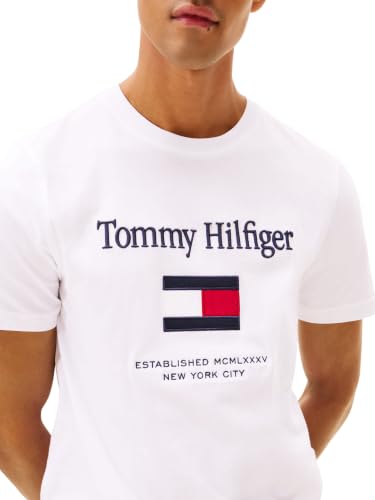 T shirt Tommy Hilfiger Tommy Embro Flag Tee EU - vue 7