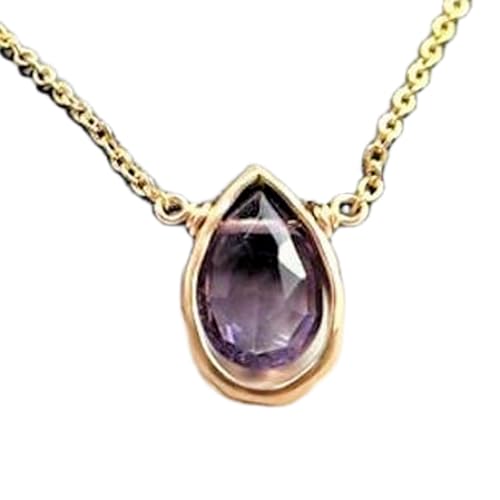 Collar de plata 925 y amatista morada ideal para sesiones de yoga y meditación