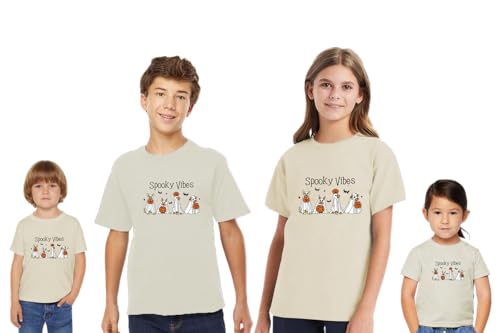 Halloween Spooky Vibes Graphic T-Shirts for Boys & Girls