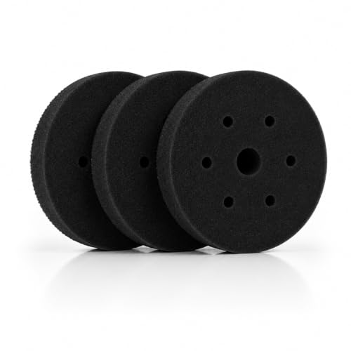 Classic Motoring 6" Finishing Foam Pads (3-Pack) – Final Finish & Gloss Enhancement – Fits 6" Backing Plate