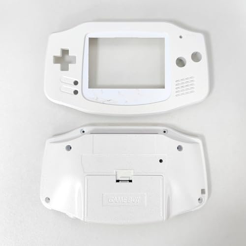Image of Hzxkqmil Full Housing Shell Kit for Nintendo Gameboy Advance GBA Console | Custom Shell Replacement Housing Case Repair Parts with Buttons Screws + Tools Kit for GBA Console,Pearly White
