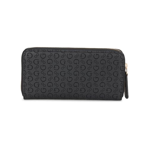Image of Guess Women's Black Printed Wallet| Ladies Purse Handbags | Gift For Ladies