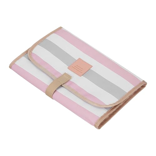 Seyrnicay Cambiador portátil, plegable, lavable, portátil, ligero, clásico, a rayas, para viajes, para papás, madres, suave y cómodo