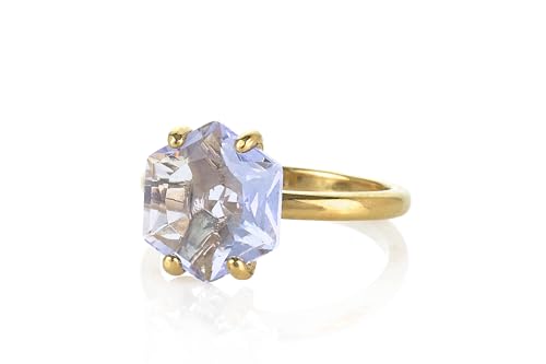 Bague de fiançailles tanzanite, l'élégance au quotidien en or 14K
