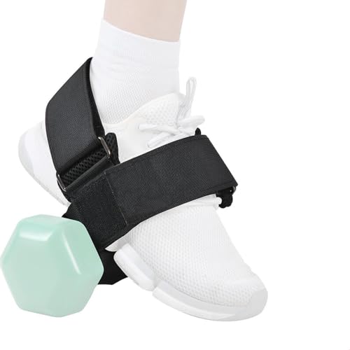 Correa de tobillo con pesas de nylon ajustable para ejercicios de piernas y extensión 4