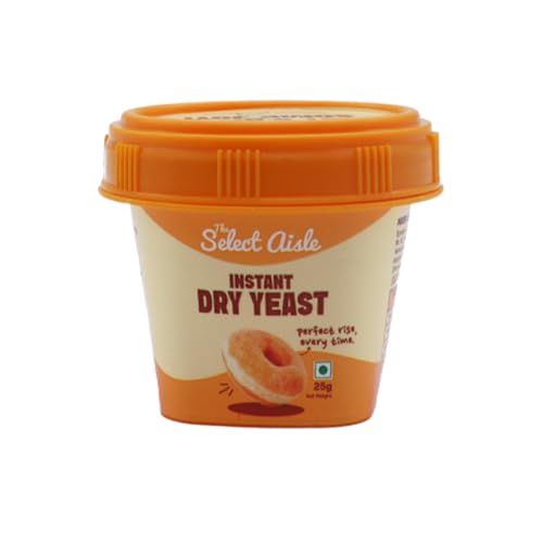The Select Aisle Instant Dry Yeast- 25g [Perfect for baking breads| Leavening| Rising| Soft Bread| Baking indredients]