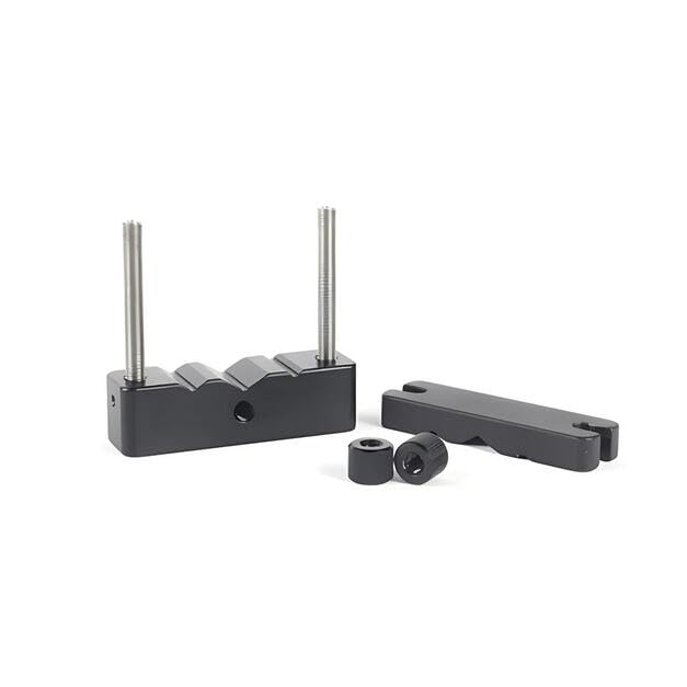 LeTkingok Universal Fiber Optic Clamp, 3MM/4.5MM/7MM V-Groove Patchcord Holder Optical Experiment Standing Mechanical Parts PFA4