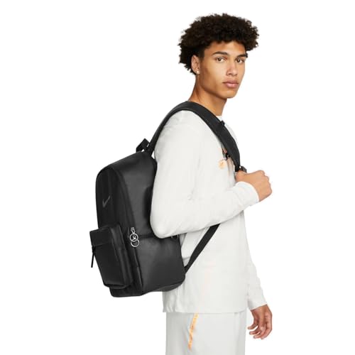 Image of Nike Heritage Unisex DN3592-010 (BLACK /BLACK /SMOKE GREY), Size ONE, Black /Black /Smoke Grey, Modern